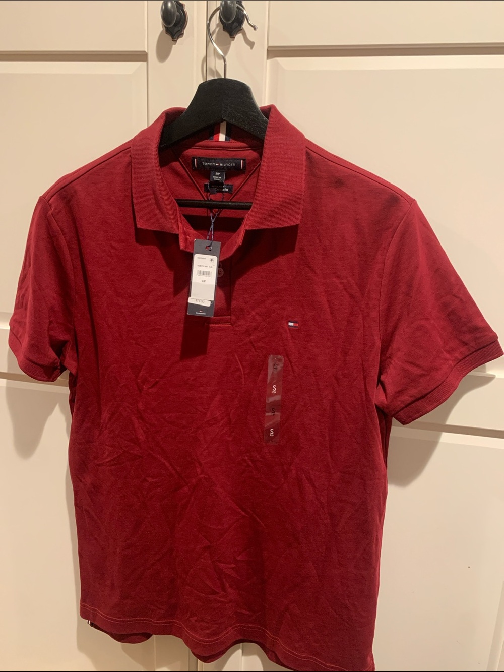 Tommy Hilfiger Men's Burgundy Polo Shirt